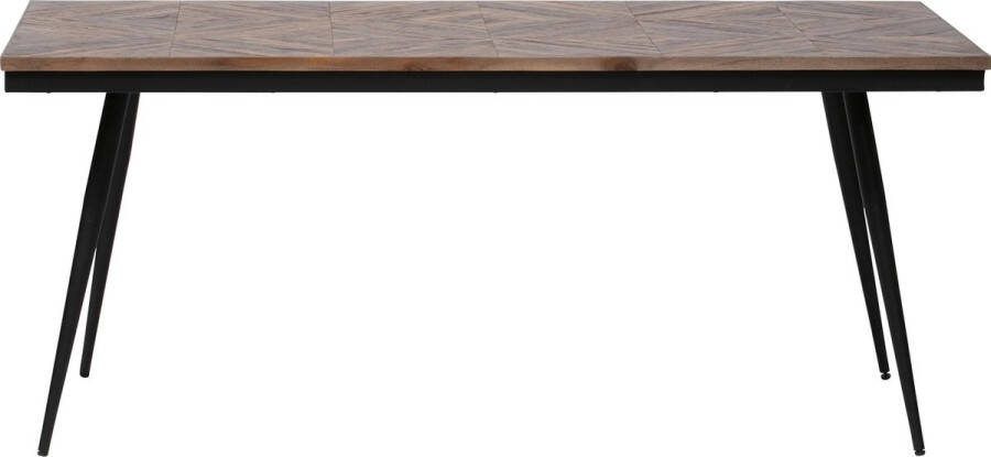 BePureHome | Rhombic eettafel 180x90cm hout metaal | Eettafels | Eettafel