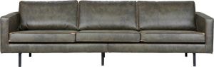 BePureHome Rodeo Bank 3 Zits Recycle Leer Army 85x277x86