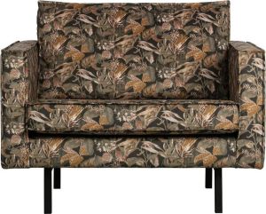 BePureHome Fauteuil 'Rodeo' Velvet kleur Bouquet Zwart
