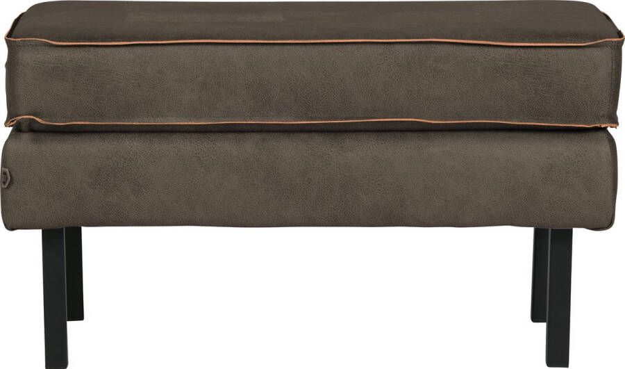 BePureHome | Rodeo Hocker Op Poten Army | Zitmeubels woonkamer | Hocker