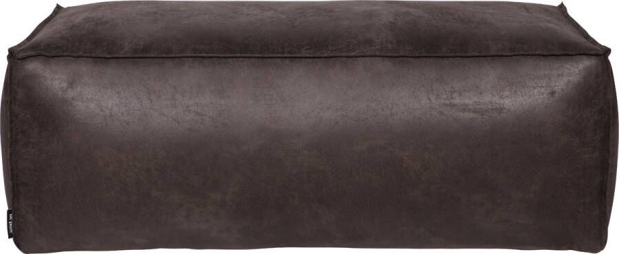 BePureHome | Rodeo Poef 43x120x60 Zwart | Zitmeubels woonkamer | Hocker