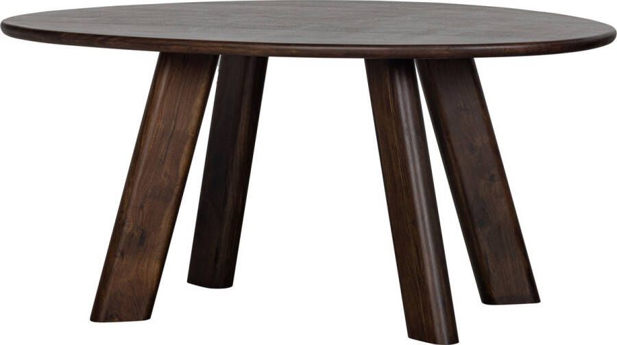 BePureHome | Roundly eettafel bureau mango hout walnoot 160x110 | Woonkamertafels | Bureau