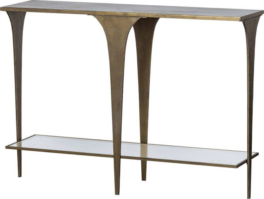 BePureHome Scooping Sidetable Metaal Antique Brass 101x140x40