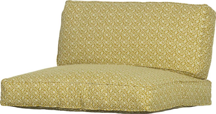 BePureHome Snooze Zit- Rugkussen Katoen Oker 90x40x14 90x80x14