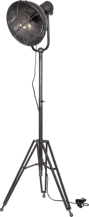 BePureHome Spotlight Staande Vloerlamp Metaal Grijs 167x54x45
