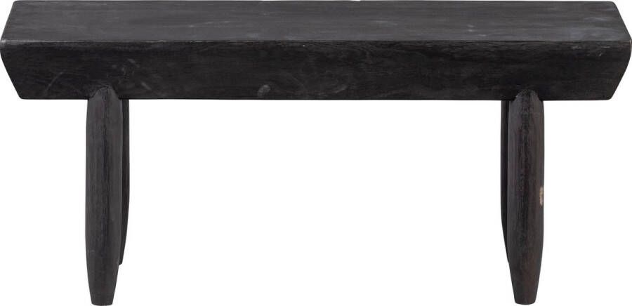 BePureHome Bankje Stall Paulowniahout Zwart Japandi