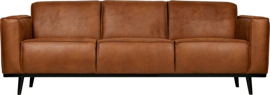 BePureHome | Statement 3-zitsbank 230 Cm Eco Leer Cognac | Zitmeubels woonkamer | 3-zitsbank