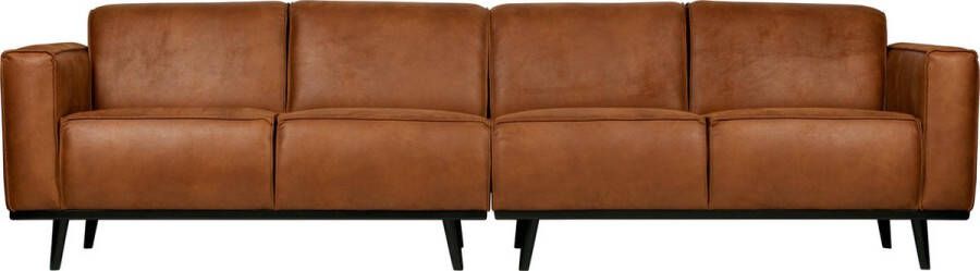 BePureHome | Statement 4-zits Bank 280 Cm Eco Leer Cognac | Zitmeubels woonkamer | 4-zitsbank