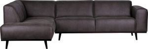 BePureHome Statement Hoekbank Links Ecoleer Grijs 77x274x210