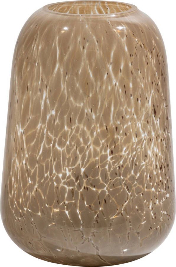 BePureHome Summer Handgemaakte Vaas Glas Beige 26x17x17