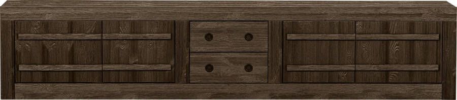 BePureHome Tv meubel Hiku Grenen Umber 45x220x41