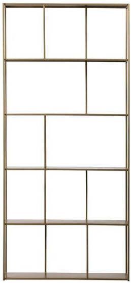 BePureHome Valued Vakkenkast Metaal Antique Brass 196x90x30