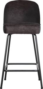 BePureHome Barkruk 'Vogue' (zithoogte 65cm) Leder kleur Zwart