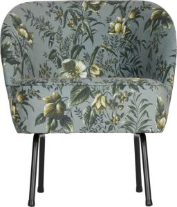 BePureHome Vogue Fauteuil Fluweel Poppy Grijs 69x57x70
