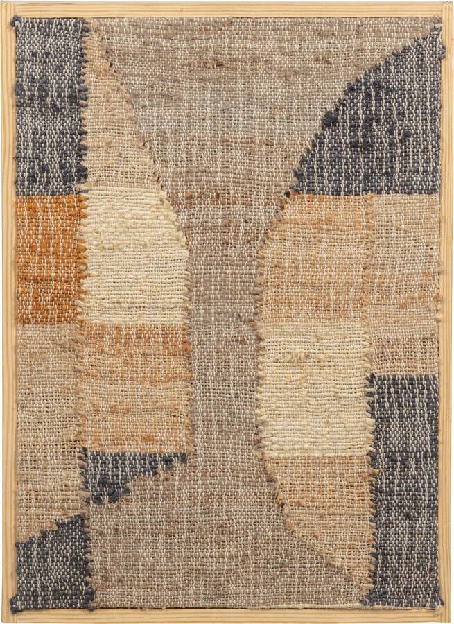 BePureHome Wanddeco Release Jute Katoen Multiekleur 1x70x50