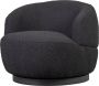 BePureHome Woolly Draaifauteuil Bouclé Antraciet 71x84x88 - Thumbnail 1