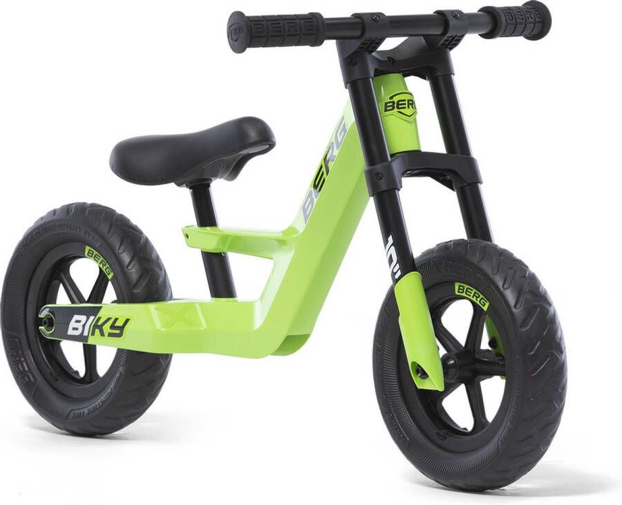 BERG Biky Mini Green Loopfiets 10 inch Lichtgewicht frame van magnesium 2 tot 5 jaar Groen