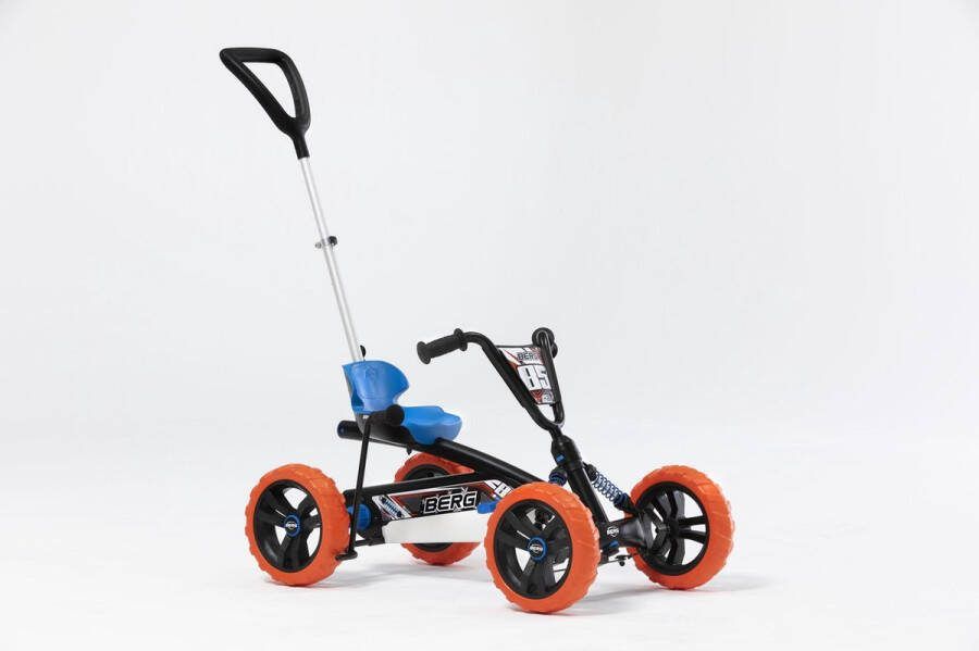 BERG Buzzy 2-in-1 Nitro Skelter 2 tot 5 jaar Verstelbaar Zadel Blauw Oranje incl. duwstang