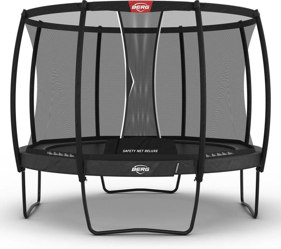 BERG Champion Regular Trampoline Rond Grijs 330 cm AirFlow TwinSpring incl. veiligheidsnet deluxe