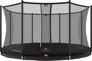 BERG Favorit InGround 380 cm trampoline met veiligheidsnet (Kleur rand: zwart)