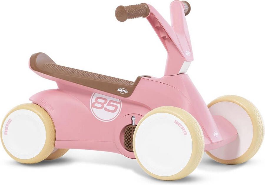 BERG GO² Retro Loopauto 10 tot 30 Maanden Uitklapbare pedalen Roze