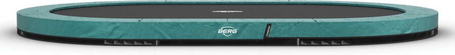 BERG Grand Champion InGround Trampoline 520 cm Ovaal Met AirFlow Twinspring Groen