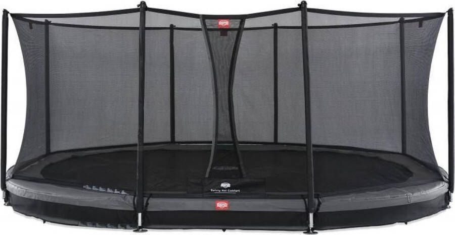 BERG Trampoline Grand Favorit met Veiligheidsnet Safetynet Comfort InGround 520 x 350 cm Grijs