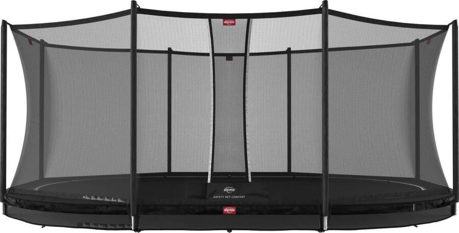 BERG Trampoline Grand Favorit met Veiligheidsnet Safetynet Comfort InGround 520 x 350 cm Zwart