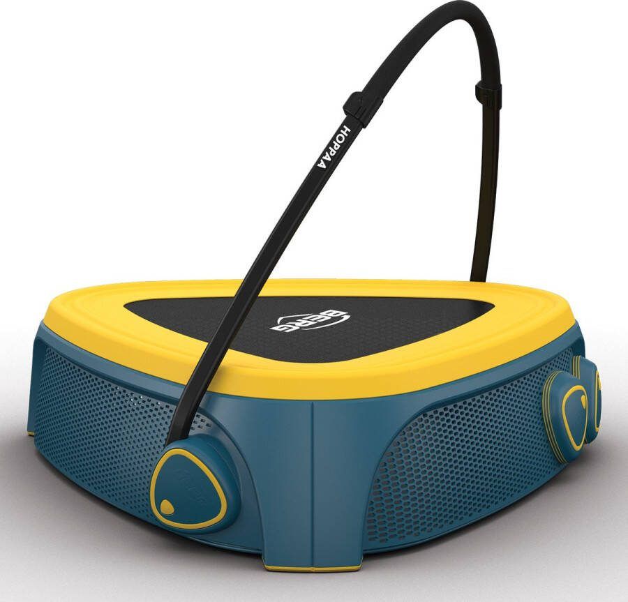 BERG Hoppaa Peutertrampoline Voor Kinderen Van 1 Tot 4 Jaar Blauw Geel incl. stapstenen