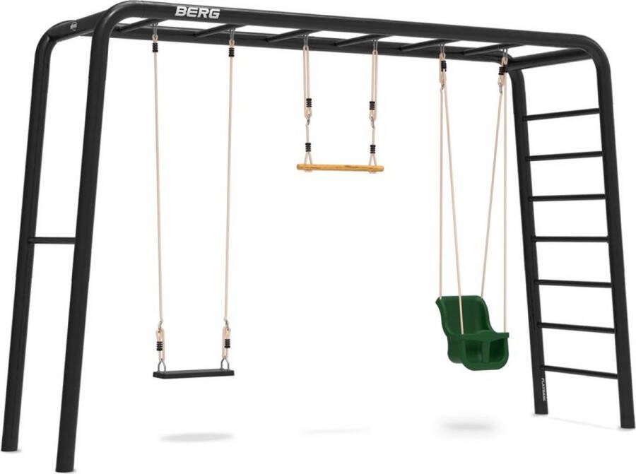 BERG PlayBase Large TL 3-in-1 Speeltoestel Rekstok en Ladder Babyschommel Rubberen Schommel Trapeze