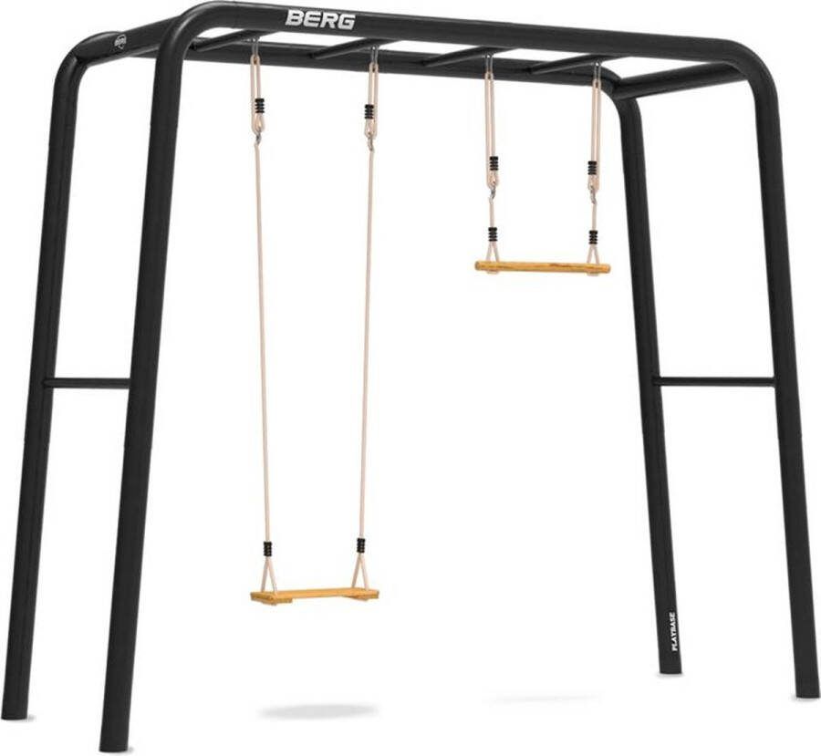 BERG PlayBase Medium TT 3-in-1 Speeltoestel 2x Rekstok Houten Schommel Trapeze