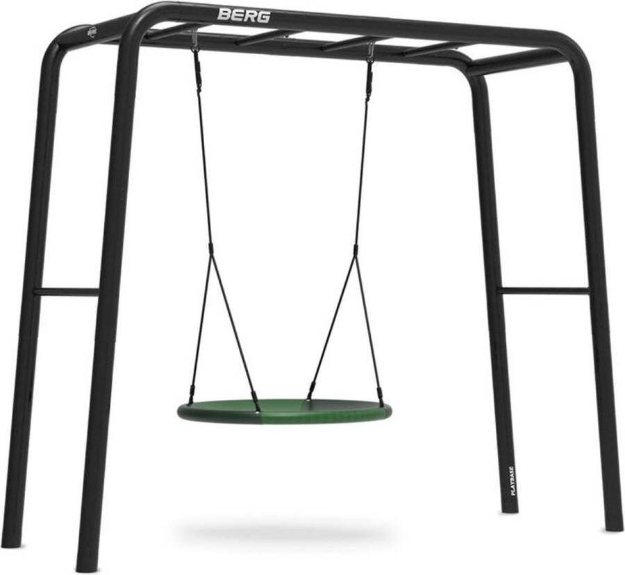 BERG PlayBase Medium TT 3-in-1 Speeltoestel 2x Rekstok Met Nestschommel