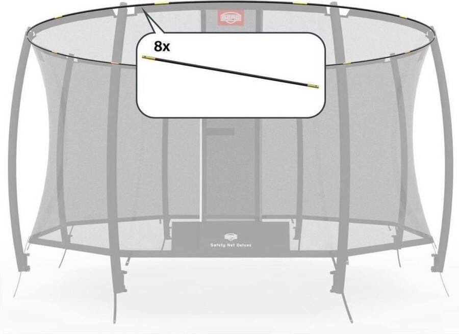 BERG Trampoline Veilgiheidsnet Safety Net Deluxe Hoepelset 270 cm