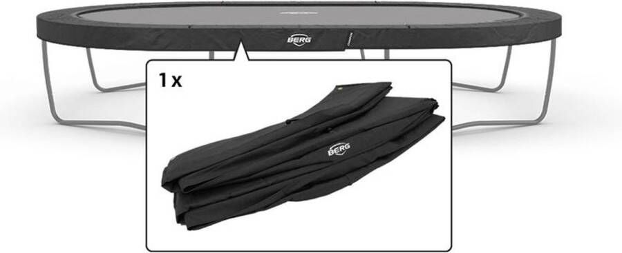 BERG Trampoline Beschermrand Grand Champion 470 x 310 cm Grijs