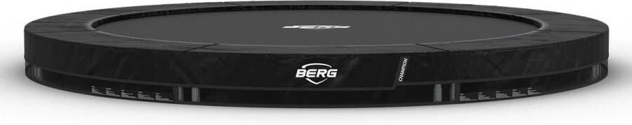 BERG Trampoline Champion InGround 330 cm Zwart Voordeel pakket met Extra Strong Afdekhoes Grijs