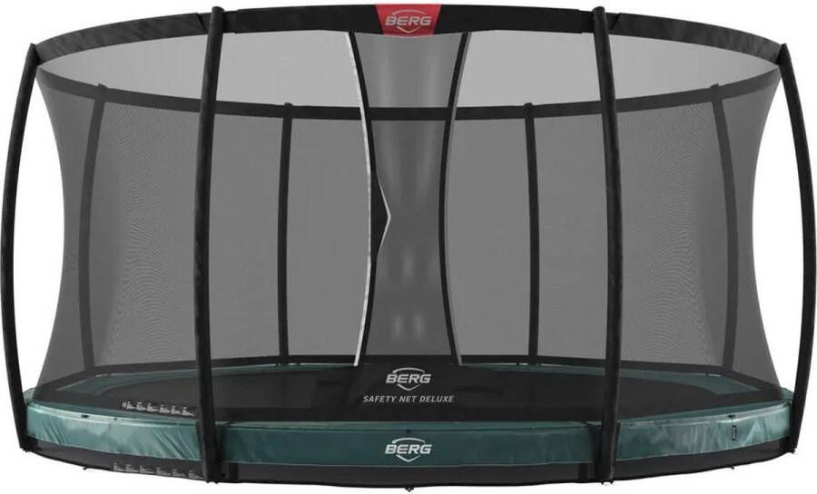 BERG Trampoline Elite met Veiligheidsnet Safetynet Deluxe Inground 330 cm Groen