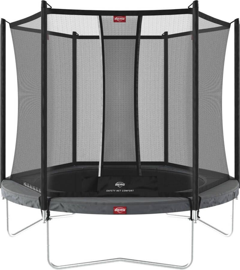 BERG Favorit 330cm ronde trampoline met veiligheidsnet (Kleur rand: grijs)