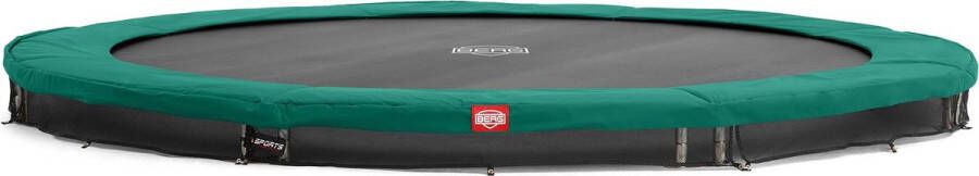 BERG Trampoline Favorit InGround 430 cm Groen Voordeel Pakket met Afdekhoes Groen