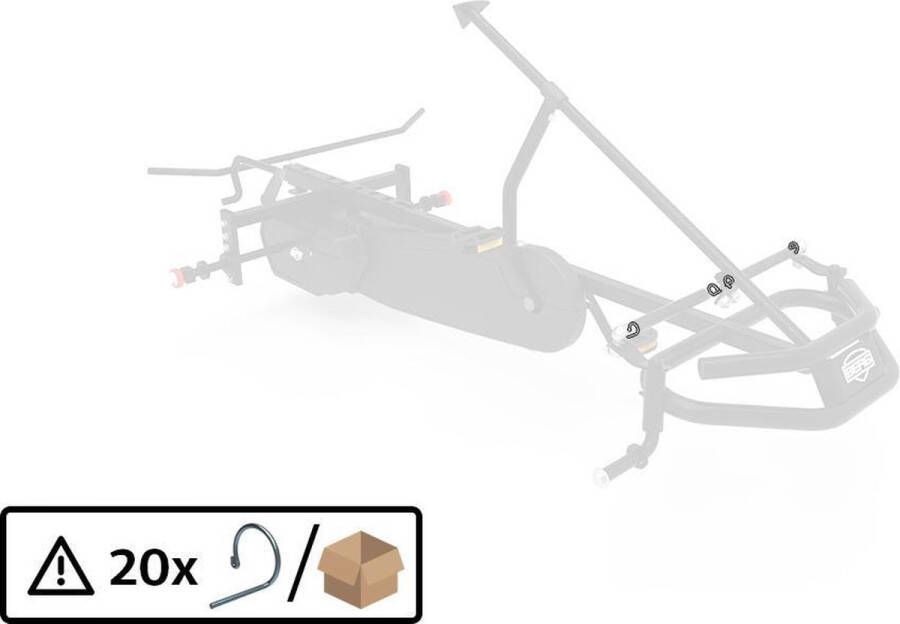 BERG Veertjes voor spoorstangen (20x) XL Frame