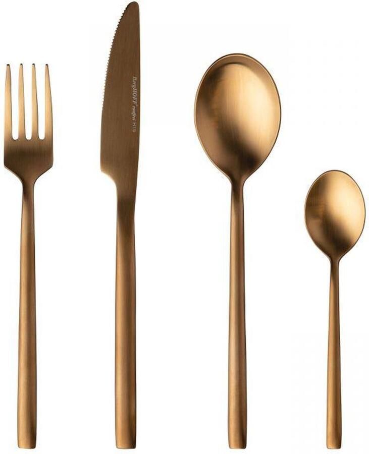 Berghoff Vierdelig bestek Goud Roestvrij staal |Gem Line