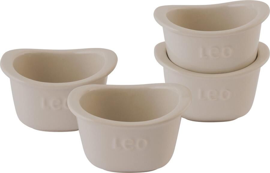 BergHOFF LEO 4-delige set vierkante ramekins Balance 0 30L Beige