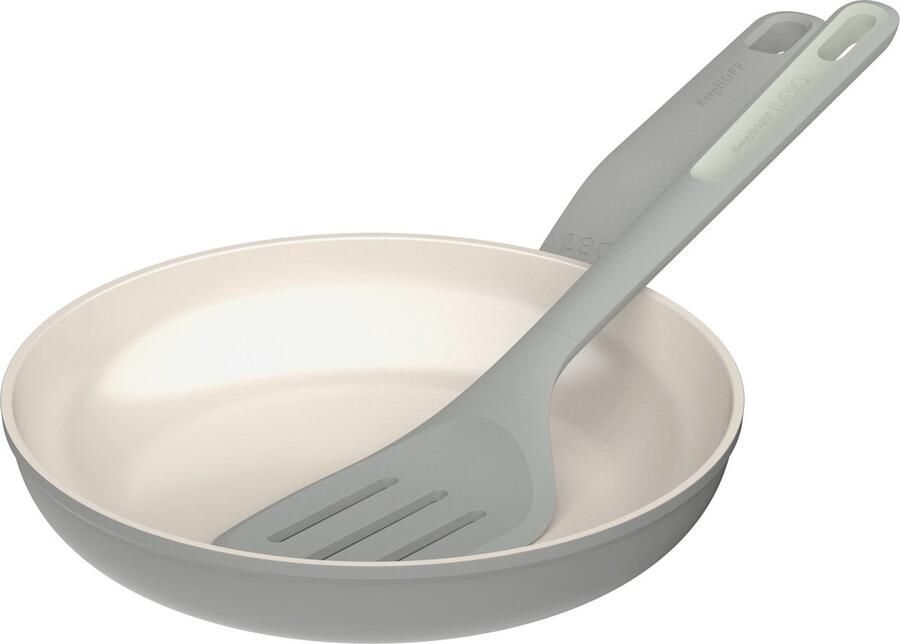 BergHOFF LEO Braadpan antikleef Balance Moonmist met bakspaan Balance Ø 24cm Grijs PFAS-vrij