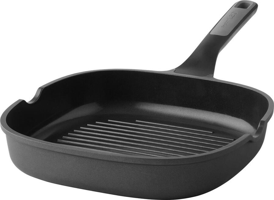 BergHOFF LEO Grillpan antikleef Stone+ Ø 26cm Grijs PFAS-vrij
