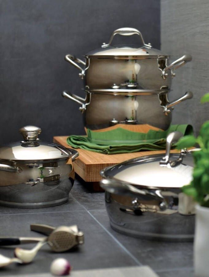 BergHOFF Essentials Braadpan Met Deksel 24 Cm 4L Metaal PFAS-vrij
