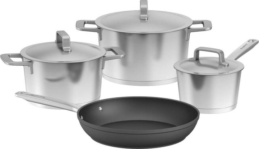 BergHOFF DiNA 7-delige kookpottenset Meta Metaal PFAS-vrij