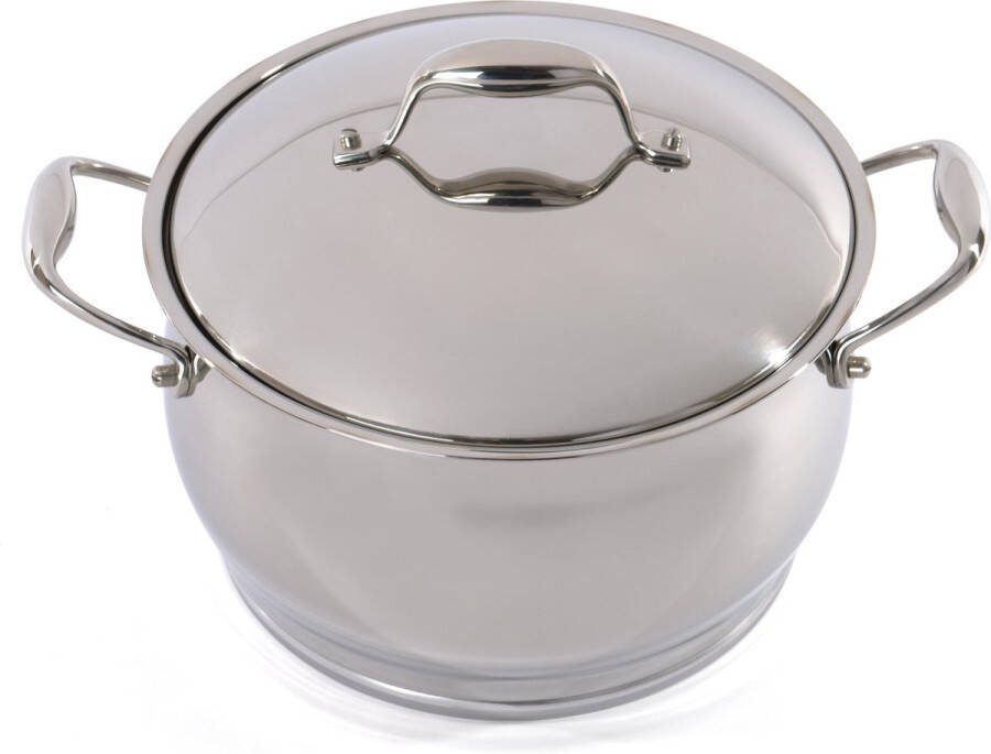 BergHOFF Essentials Kookpot met deksel 24 cm Grijs PFAS-vrij