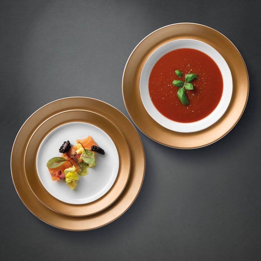 BergHOFF 3-delige Bordenset Wit Vaatwasser bestendig Elegant design