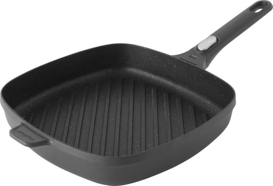 BergHOFF Grillpan 28 cm Vierkant Aluminium Zwart | Gem