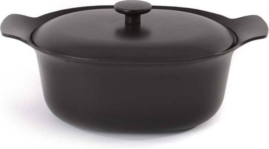 BergHOFF Ovale kookpot met deksel zwart 28x22 cm Ron | Potten&Pannen | Keuken&Koken Keukengerei | 3900039