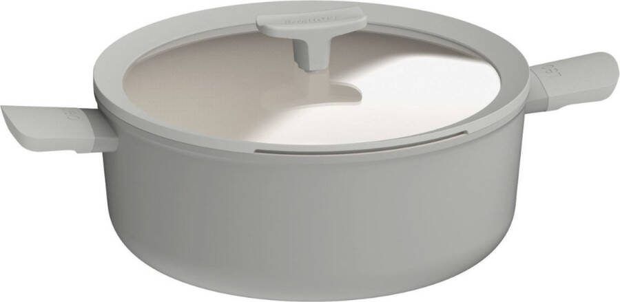 BergHOFF Kookpot anikleef 28cm Kookpan met deksel 6 2L Recycled Balance MM Leo